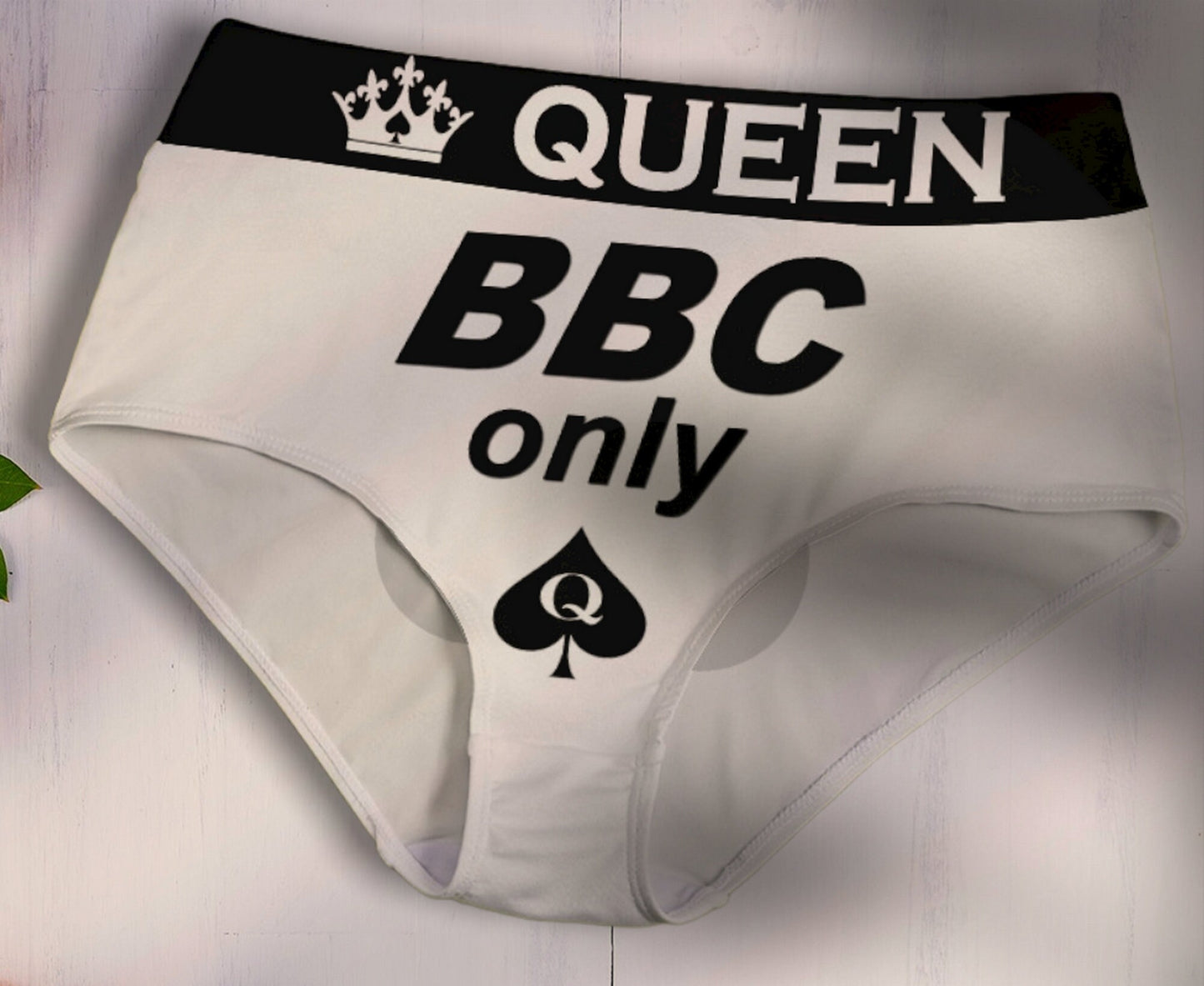 Panties BBC ONLY, slut clothing, cuckolding, hotwife panties, QOS panties, queen of spadess clothing, queen of spades panties