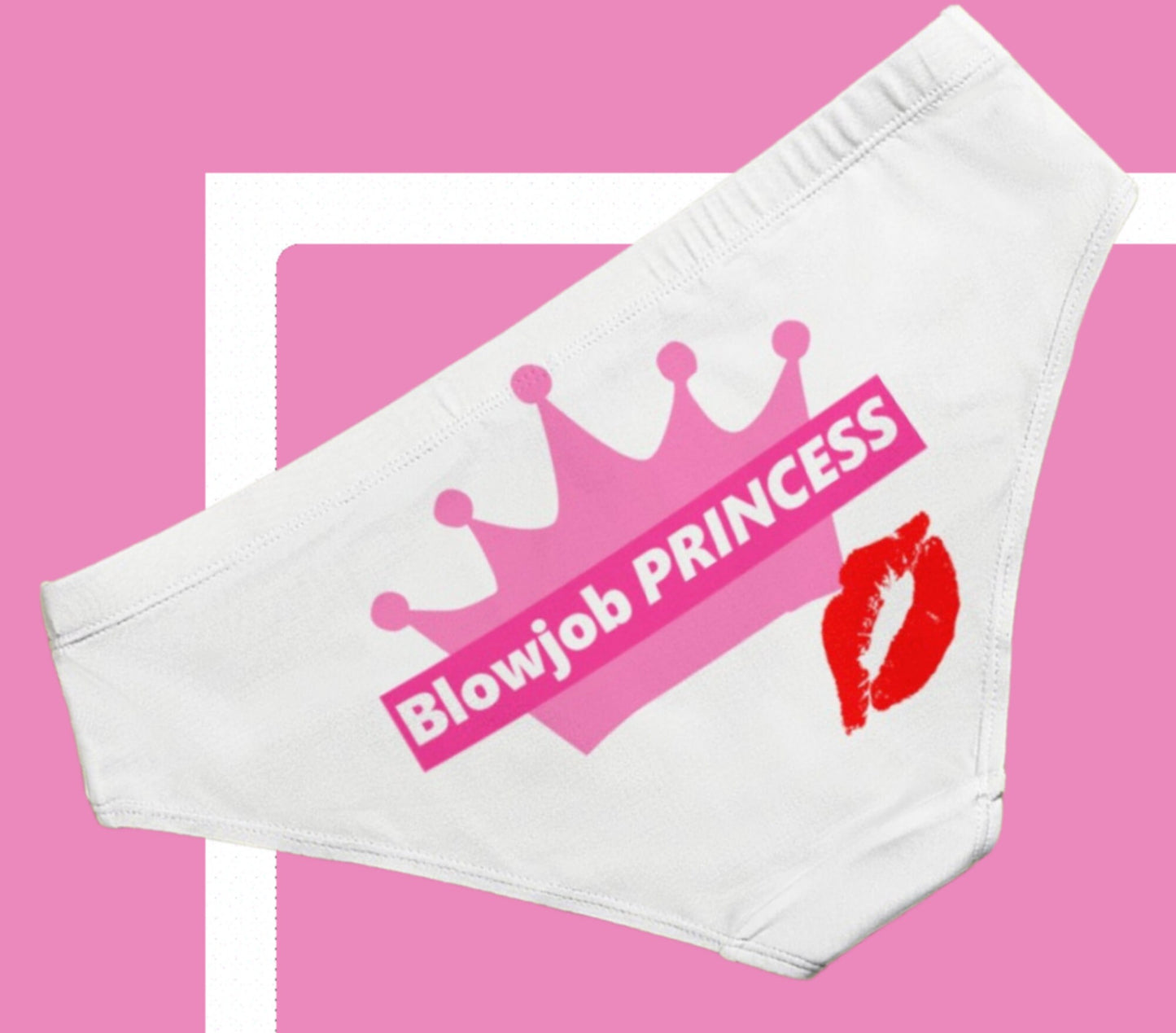 Panties BLOWJOB PRINCESS, slut clothing, cuckolding, hotwife panties, slut clothing, naughty  panties