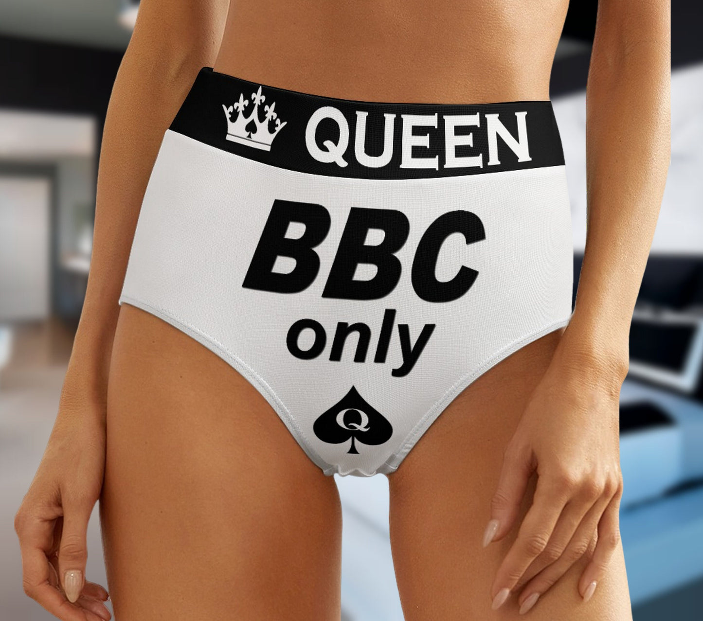 Panties BBC ONLY, slut clothing, cuckolding, hotwife panties, QOS panties, queen of spadess clothing, queen of spades panties