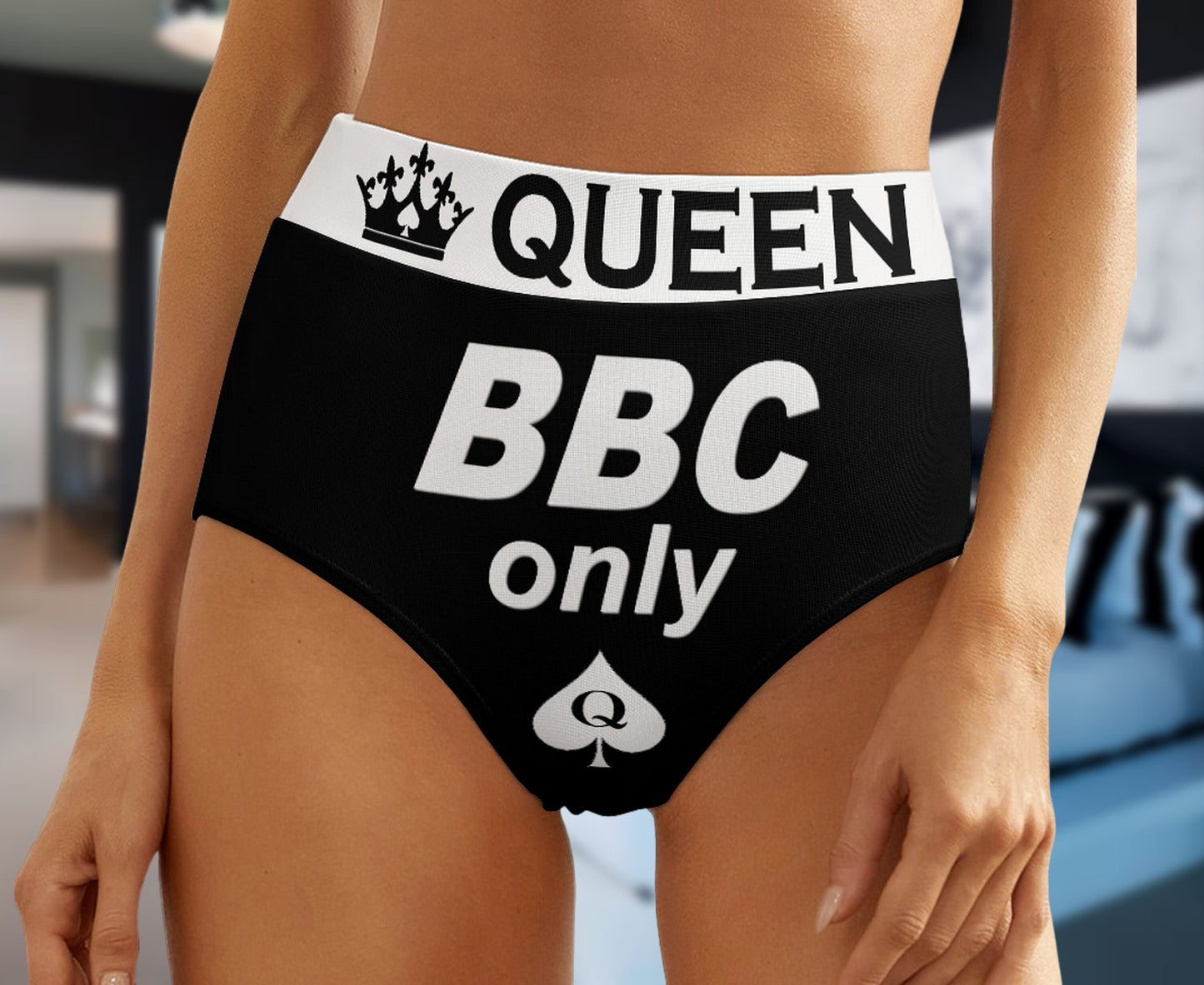 Panties BBC ONLY, slut clothing, cuckolding, hotwife panties, QOS panties, queen of spadess clothing, queen of spades panties