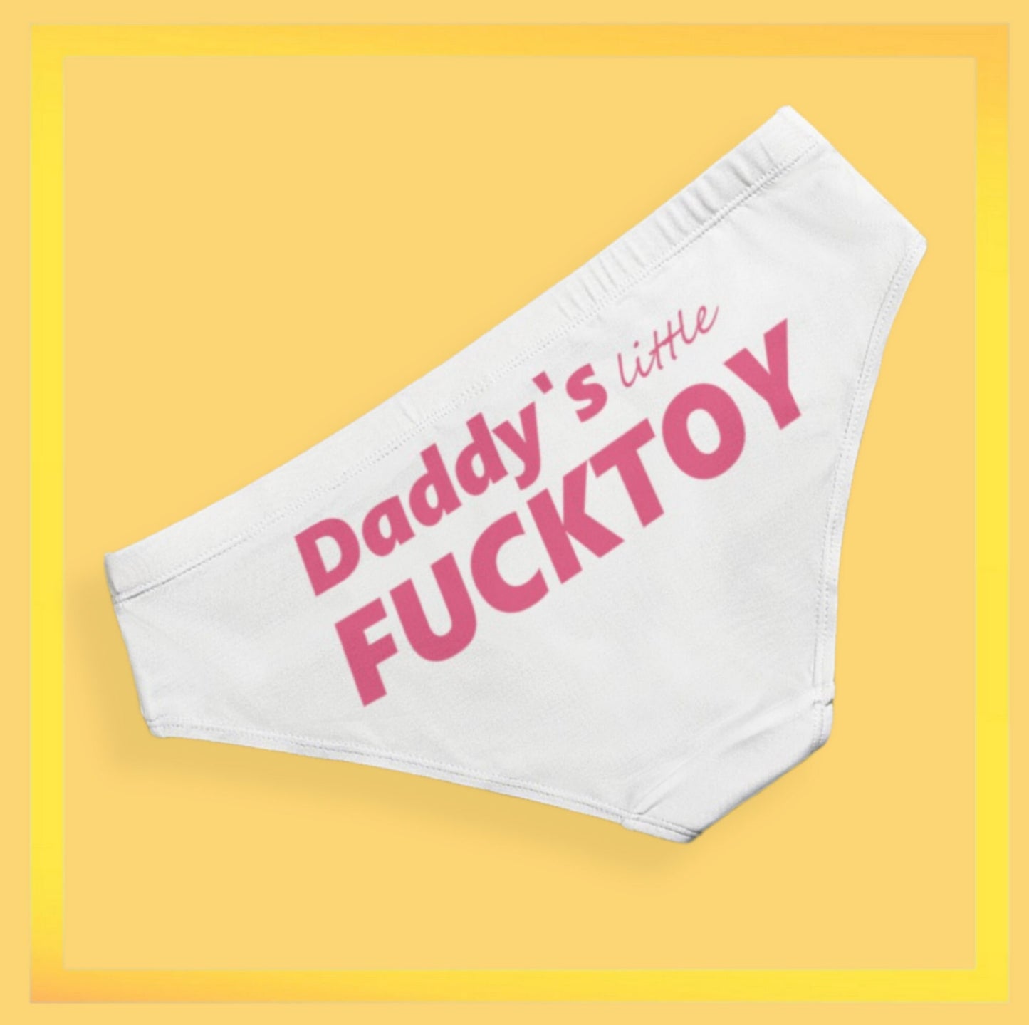 DADDY'S little FUCkTOY, slut clothing, cuckolding, hotwife panties, slut clothing, naughty  panties, daddy panties