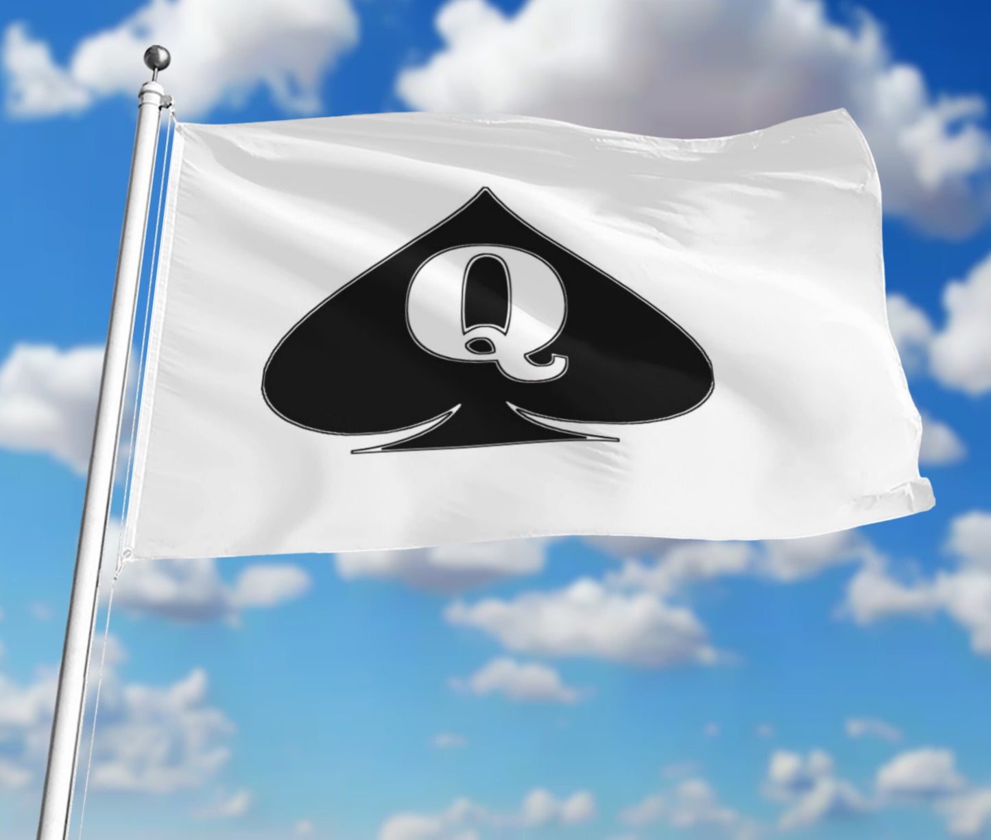 QUEEN of SPADES FLAG, Qos Flag,  Queen of spades banner, Qos Banner