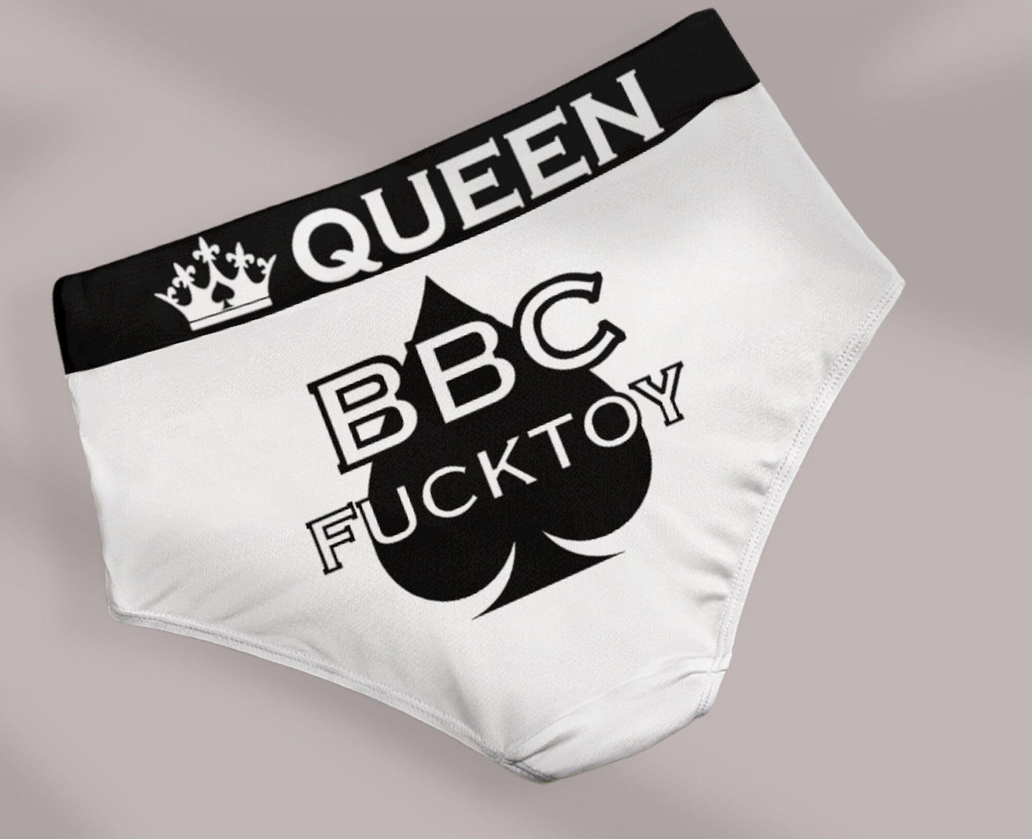 BBC FUCKTOY , slut clothing, cuckolding, hotwife panties, qos panties, queen of spadess clothing, bbc only