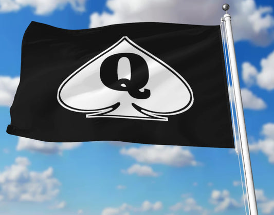 QUEEN of SPADES FLAG, Qos Flag,  Queen of spades banner, Qos Banner