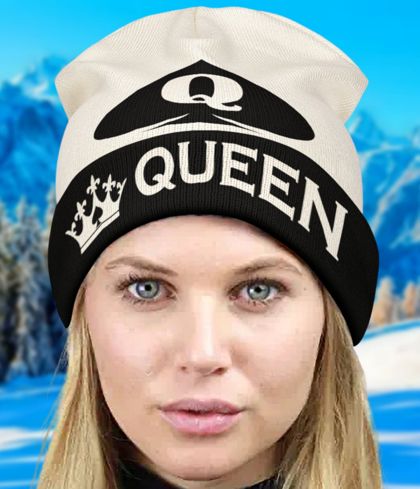 Beanies QUEEN OF SPADES, slut clothing, cuckolding, hotwife panties, qos, cap queen of spadess clothing, beanies queen of spades