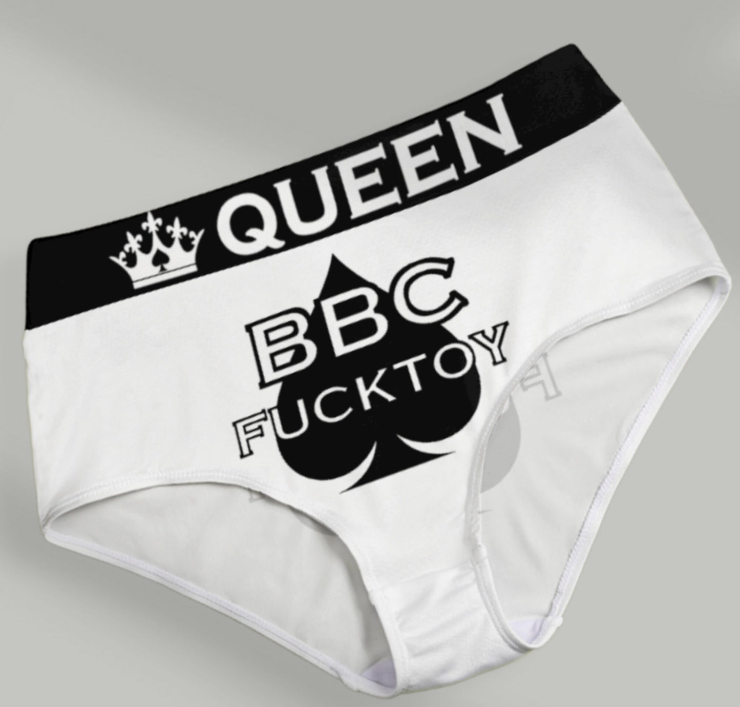 BBC FUCKTOY , slut clothing, cuckolding, hotwife panties, qos panties, queen of spadess clothing, bbc only