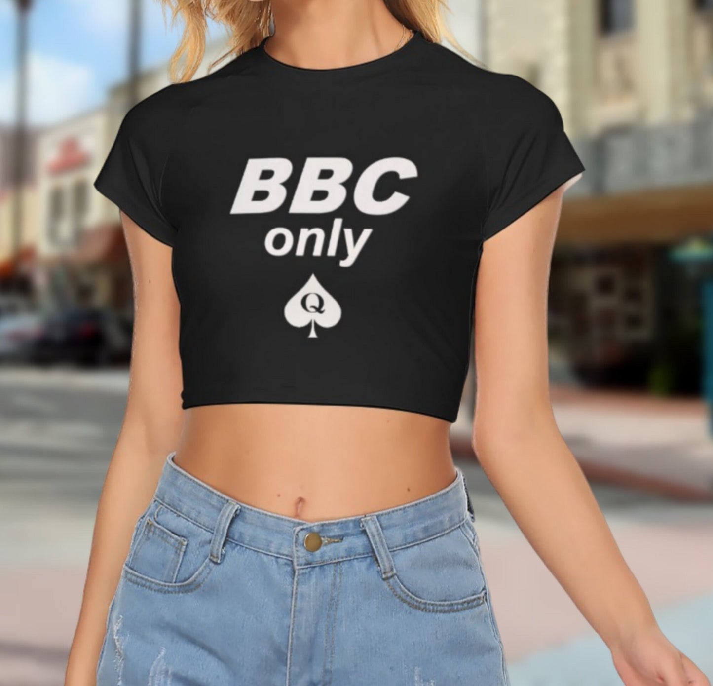 Croc-top BBC ONLY, Queen of Spades tshirt, QOS t-shirt, qqs top, bbc tshirt