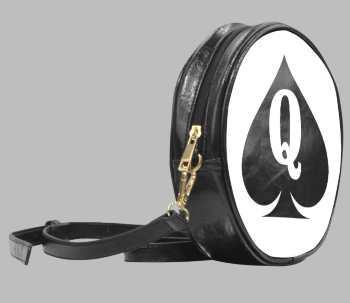 Handbag QUEEN OF SPADES symbol, slut clothing, cuckolding, hotwife bag, qos bag, queen of spadess clothing, queen of spades