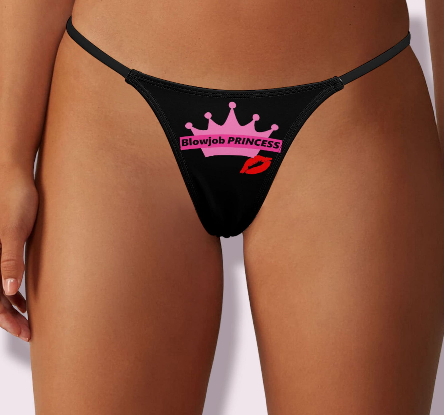 BLOWJOB PRINCESS Thong, slut clothing, cuckolding, hotwife panties, slut clothing, naughty  panties