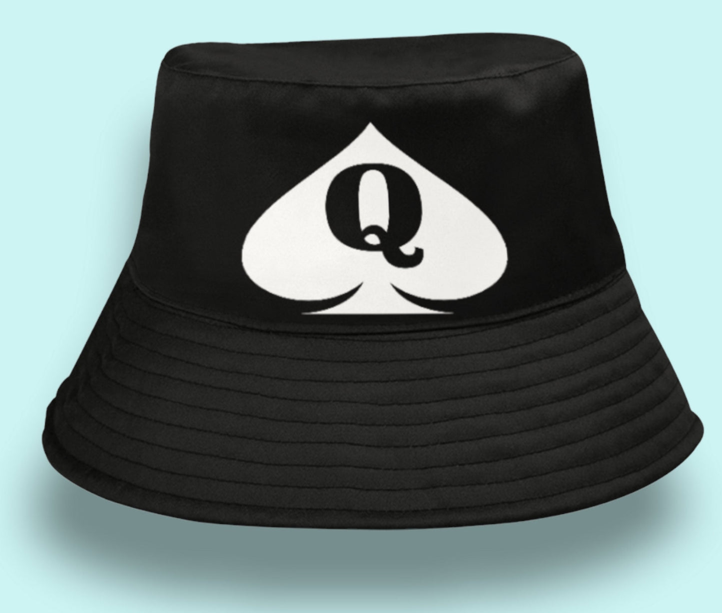 QUEEN OF SPADES summer Bucket hat, slut clothing, cuckolding, hotwife panties, qos, queen of spadess cap, clothing,  queen of spades hate