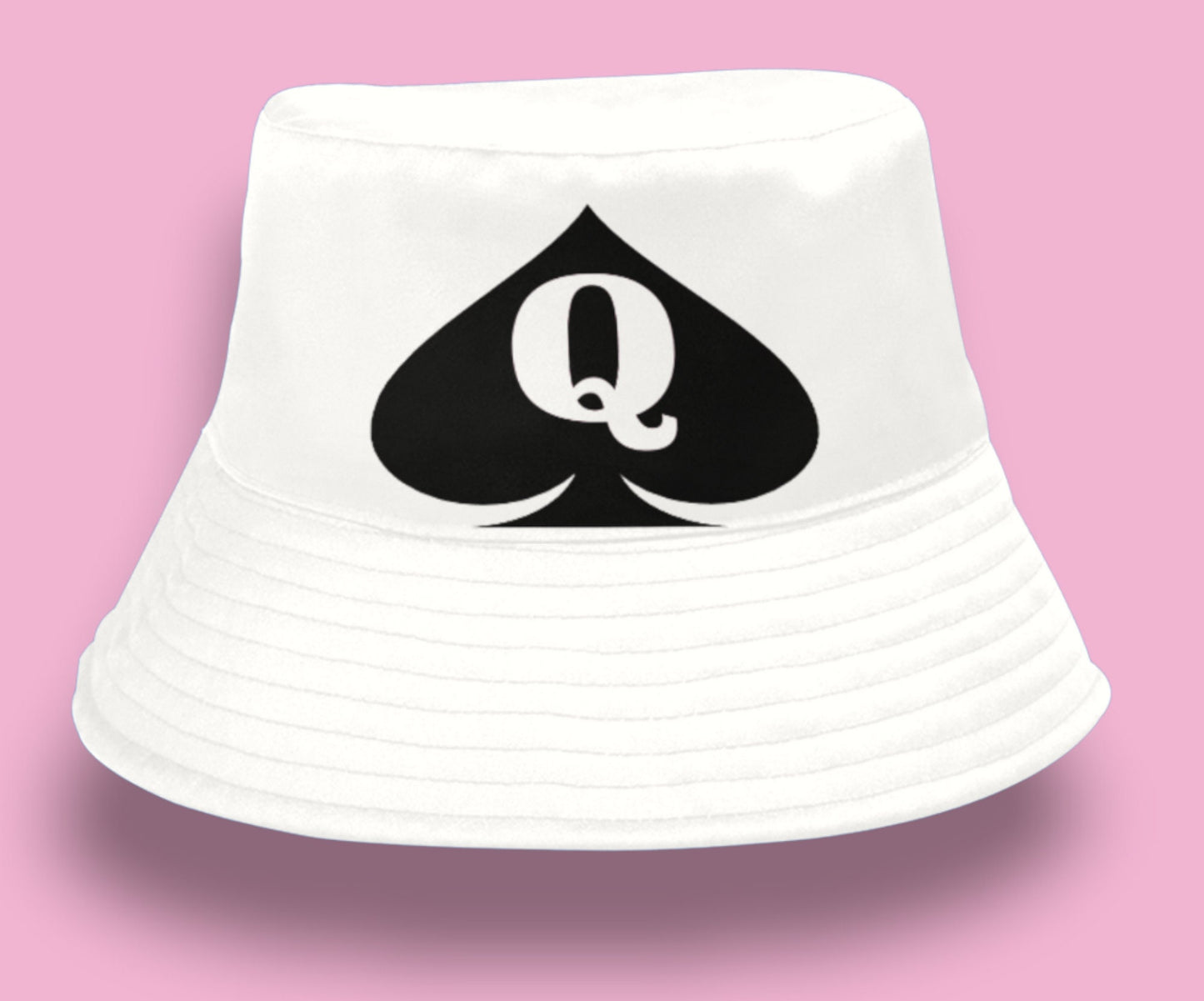 QUEEN OF SPADES summer Bucket hat, slut clothing, cuckolding, hotwife panties, qos, queen of spadess cap, clothing,  queen of spades hate