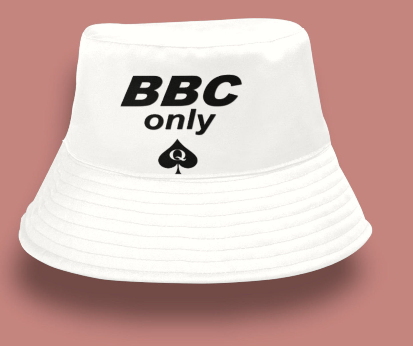 BBC ONLY summer Bucket hat, slut clothing, cuckolding, hotwife panties, qos, queen of spadess cap, clothing,  queen of spades hate