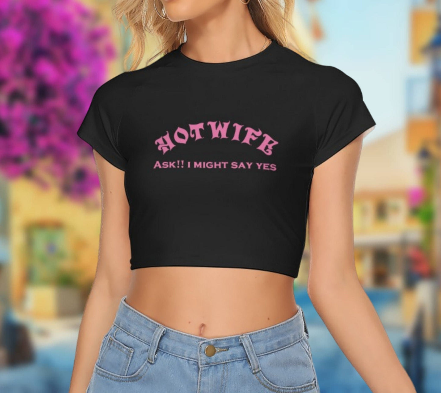 Croc-top  HOTWIFE , hotwife t-shirt, qos t-shirt, BBC t-shirt,  Cuckold Womens t-shirt, cunt girl shirt, slut clothing