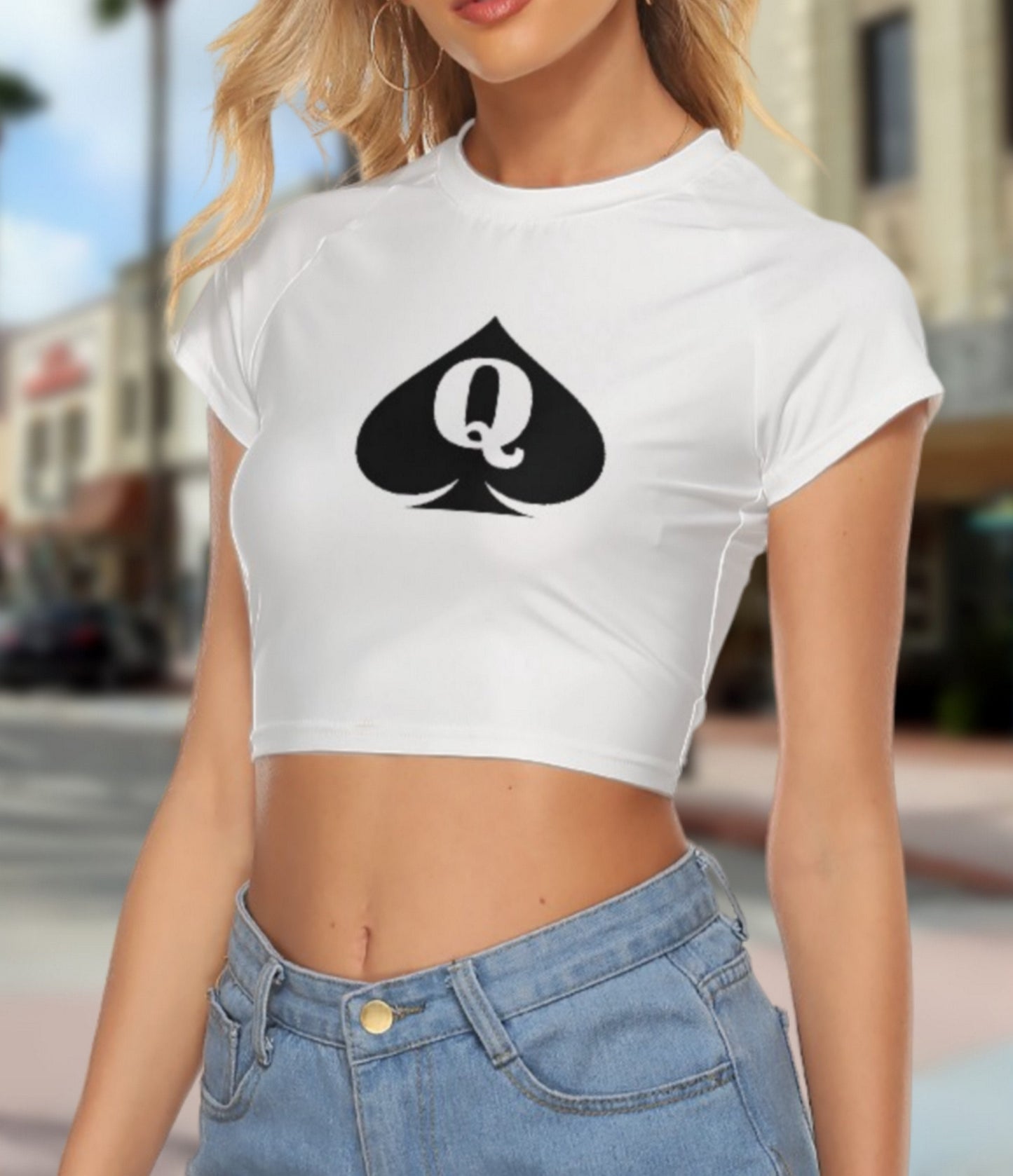 Croc-top  QUEEN of SPADES, hotwife t-shirt, qos t-shirt, BBC t-shirt,  Cuckold Womens t-shirt