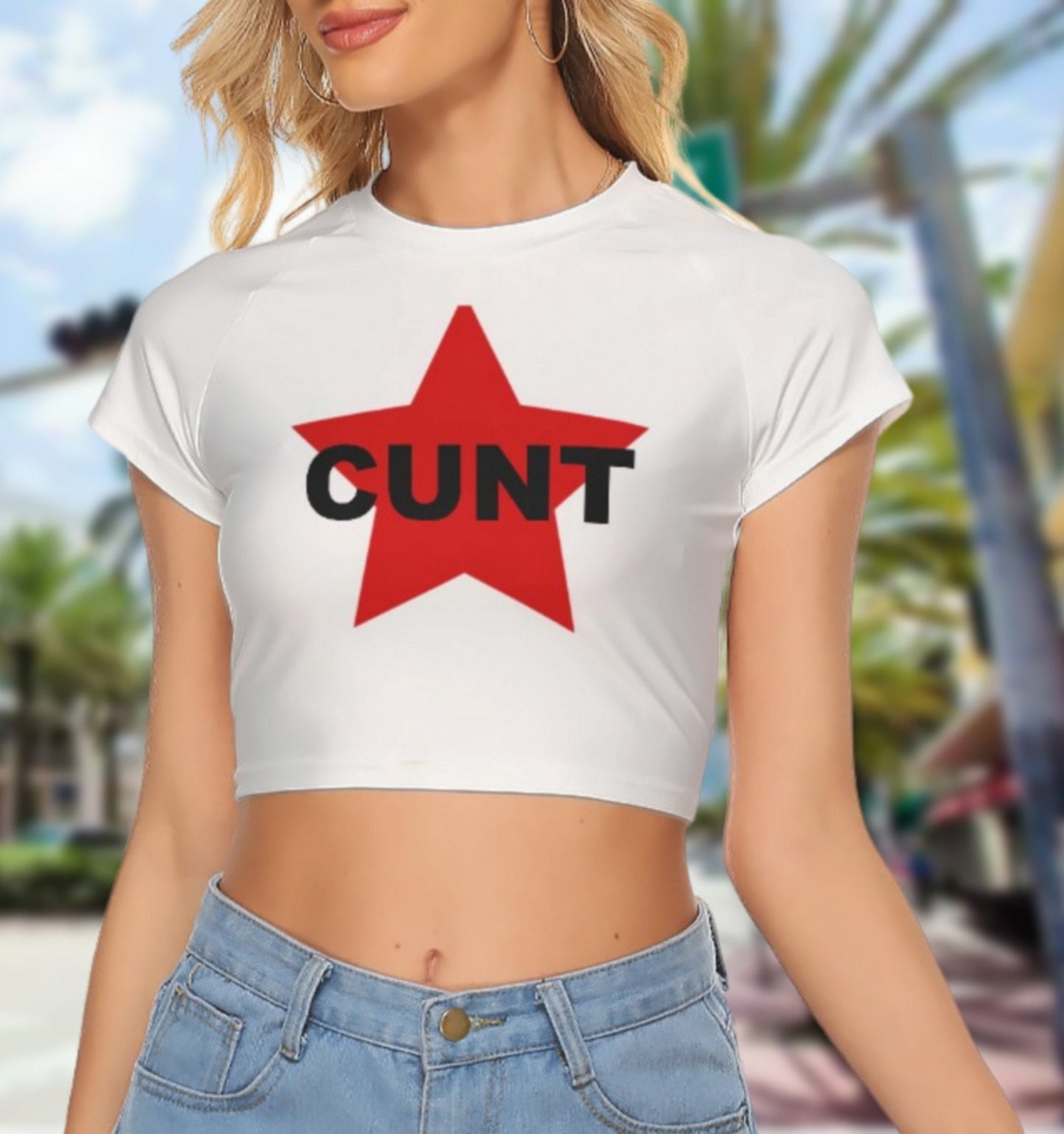 Croc-top  CUNT, hotwife t-shirt, qos t-shirt, BBC t-shirt,  Cuckold Womens t-shirt, cunt girl shirt, slut clothing