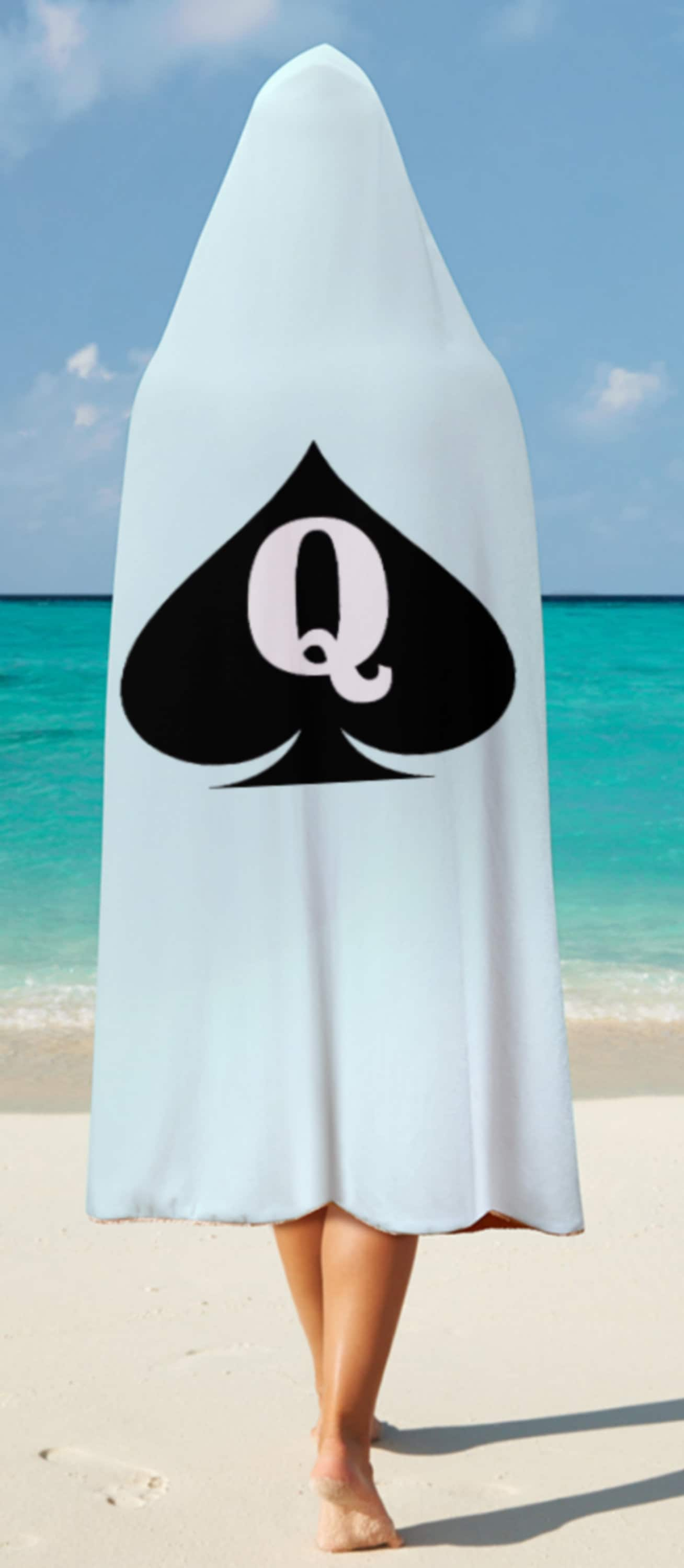 QUEEN OF SPADES Cloak Hooded Blanket, 20 colors, slut clothing, cuckolding, Bathrobe , qos Bathrobe, queen of spadess clothing,