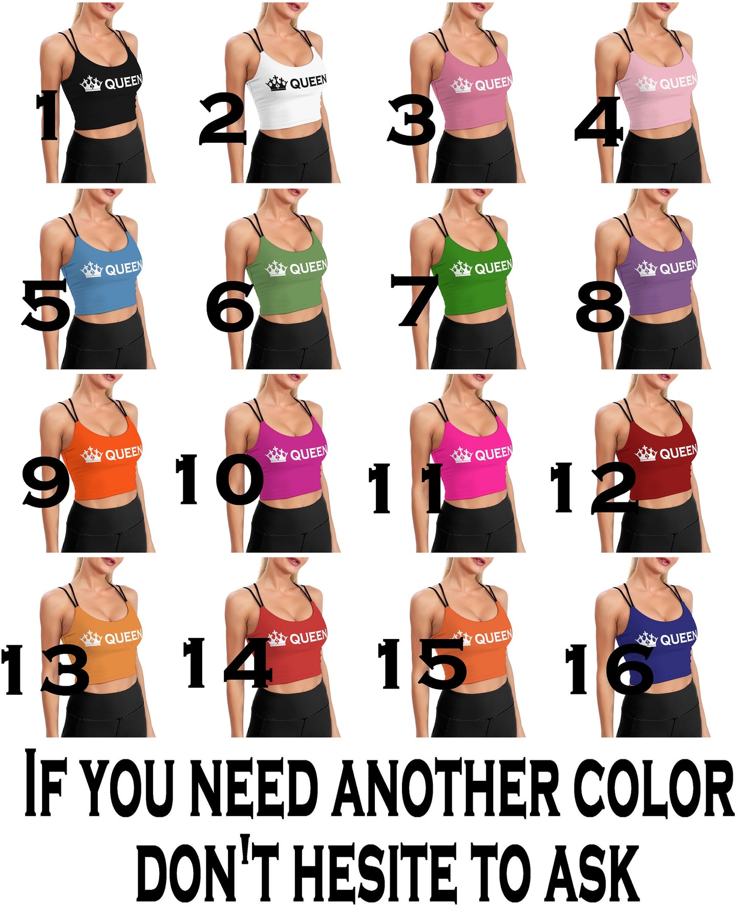 BBC ONLY Women's Cropped Top , 16 colors, top queen off spades, qos t-shirt,t-shirt bbc Cuckold , slut clothing