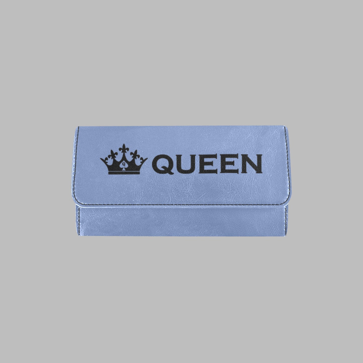 QUEEN OF SPADES, Women's Trifold Long Clutch Wallets slut clothing, 20 colors cuckolding, qos, queen of spadess clothing, queen of spades