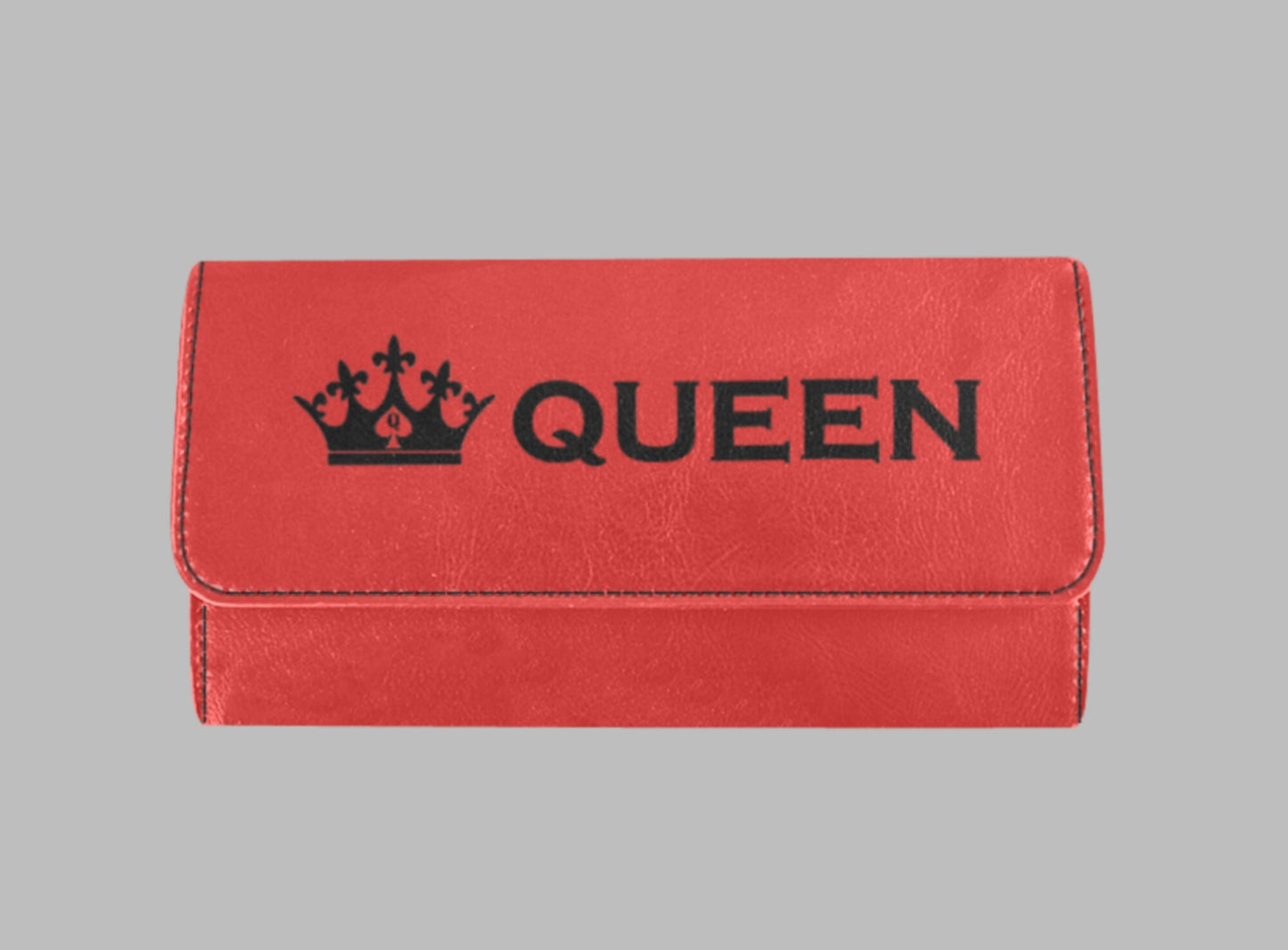 QUEEN OF SPADES, Women's Trifold Long Clutch Wallets slut clothing, 20 colors cuckolding, qos, queen of spadess clothing, queen of spades