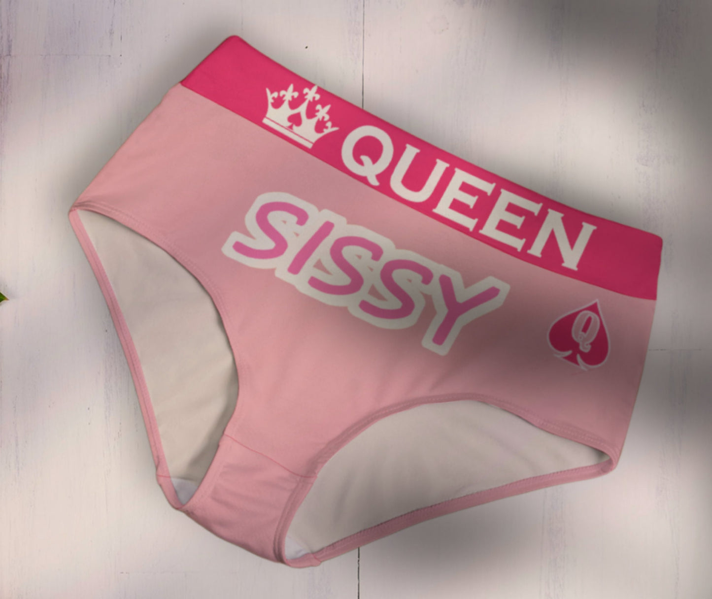 SISSY panties , queen of spades, femboy panties, cuckoldingQOS sissy, slut clothing, naughty  panties, princess panties