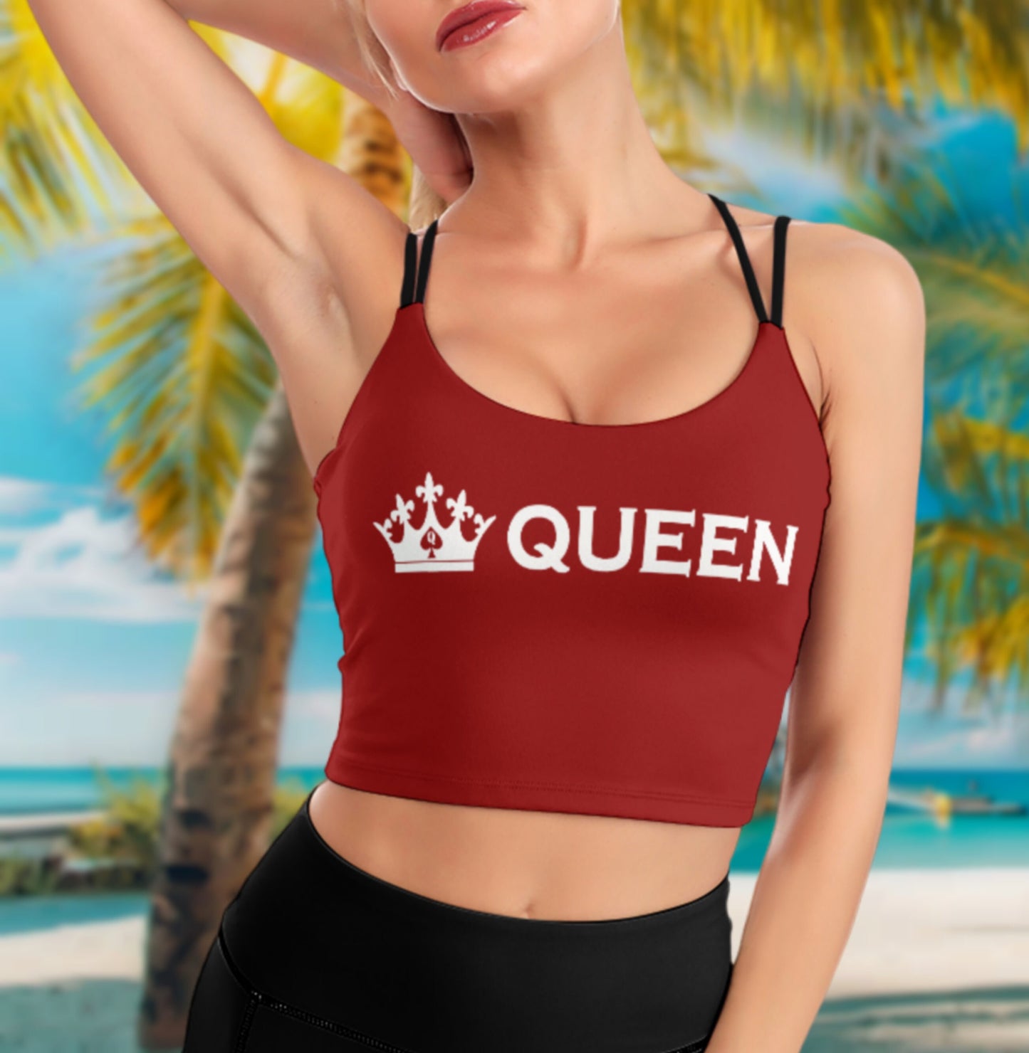 BBC ONLY Women's Cropped Top , 16 colors, top queen off spades, qos t-shirt,t-shirt bbc Cuckold , slut clothing