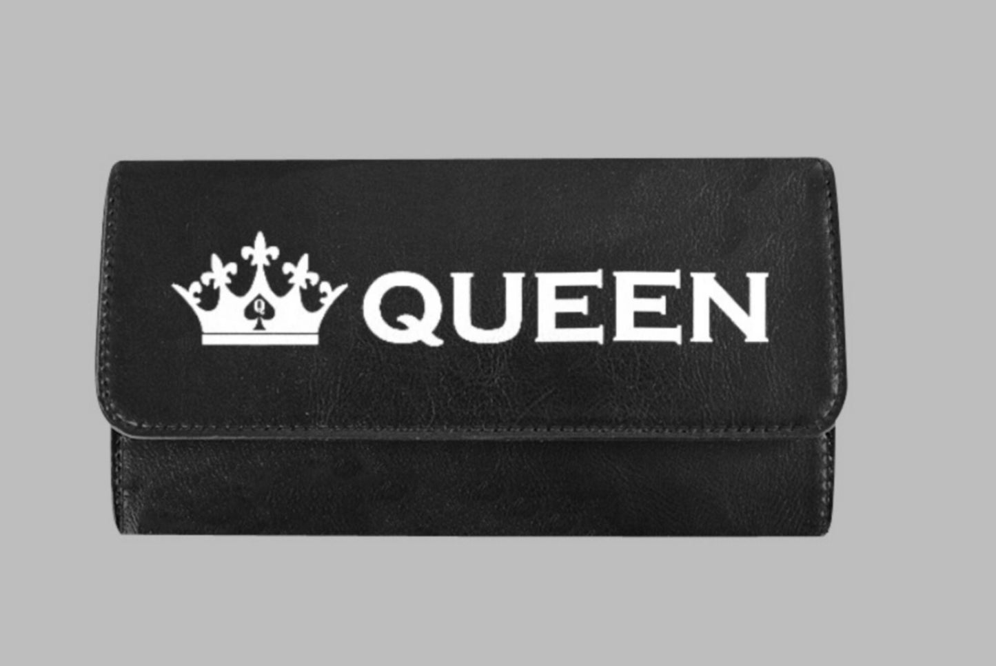 QUEEN OF SPADES, Women's Trifold Long Clutch Wallets slut clothing, 20 colors cuckolding, qos, queen of spadess clothing, queen of spades