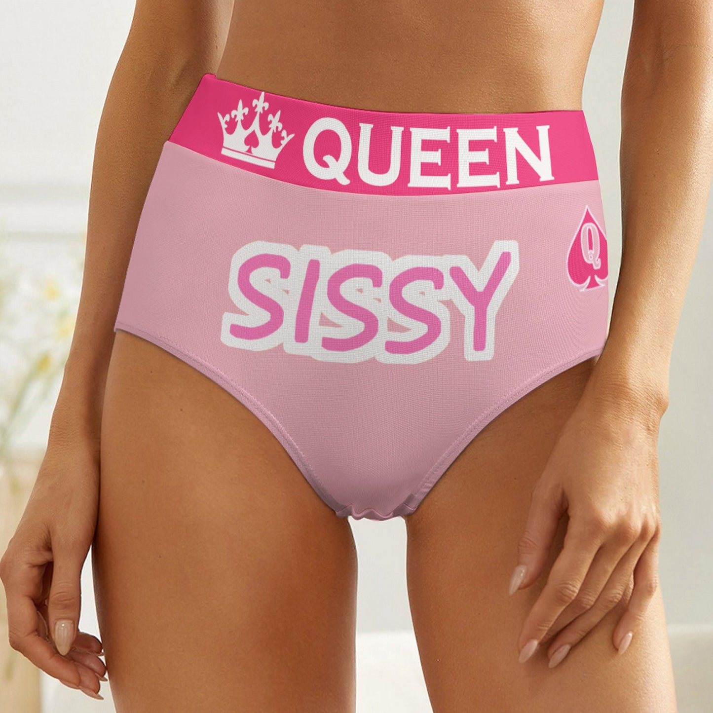 SISSY panties , queen of spades, femboy panties, cuckoldingQOS sissy, slut clothing, naughty  panties, princess panties