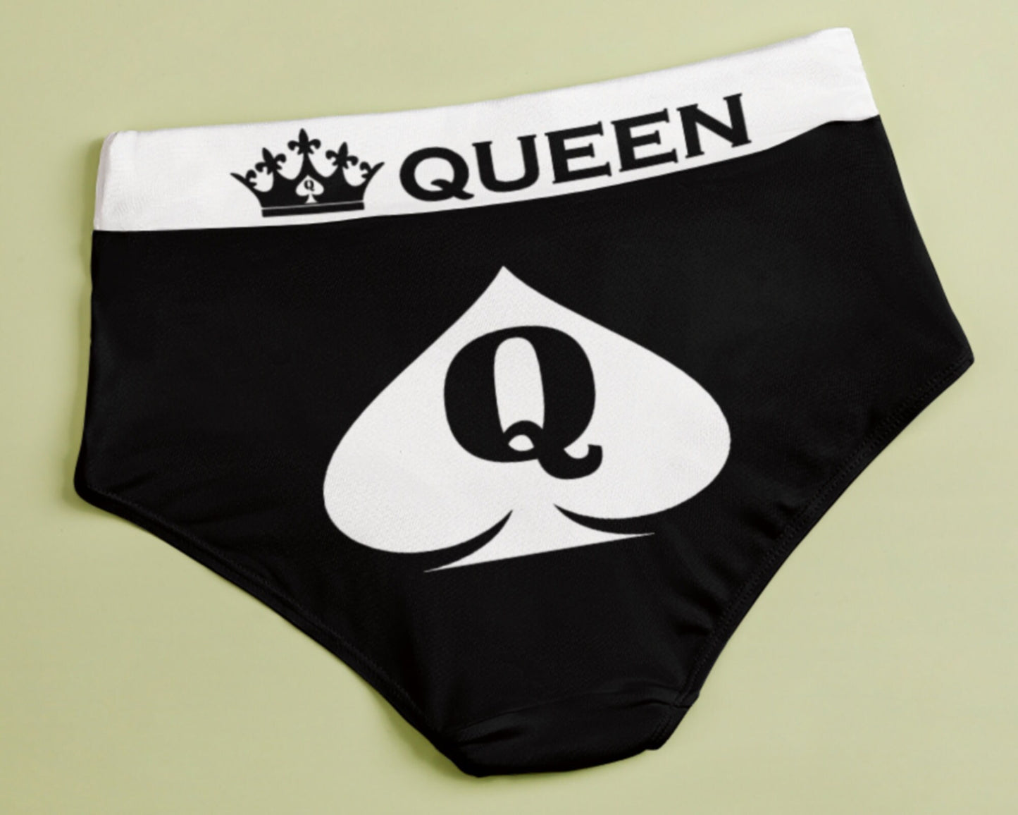 CUM HERE QOS panties ,queen of spades slut clothing, cuckolding, hotwife panties, qos panties, queen of spadess clothing, bbc only