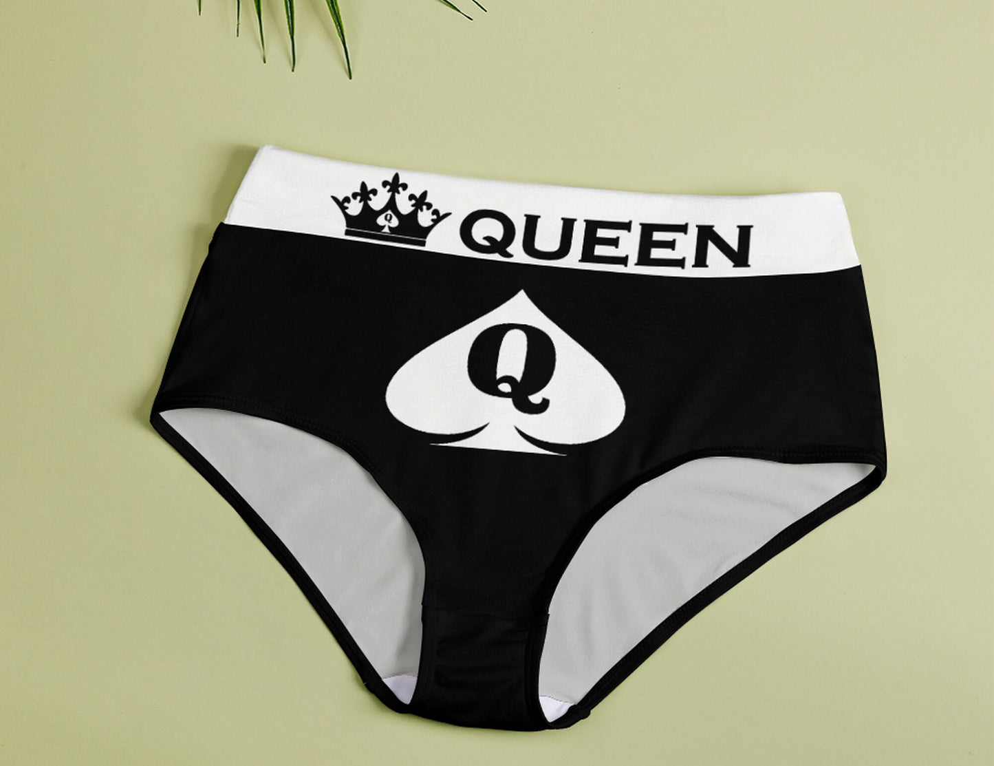 CUM HERE QOS panties back ,queen of spades slut clothing, cuckolding, hotwife panties, qos panties, queen of spadess clothing, bbc only