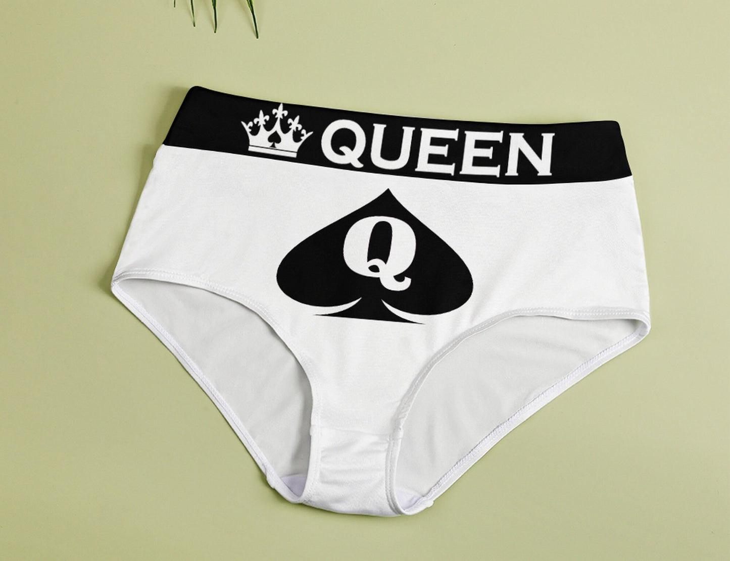 CUM HERE QOS panties back ,queen of spades slut clothing, cuckolding, hotwife panties, qos panties, queen of spadess clothing, bbc only