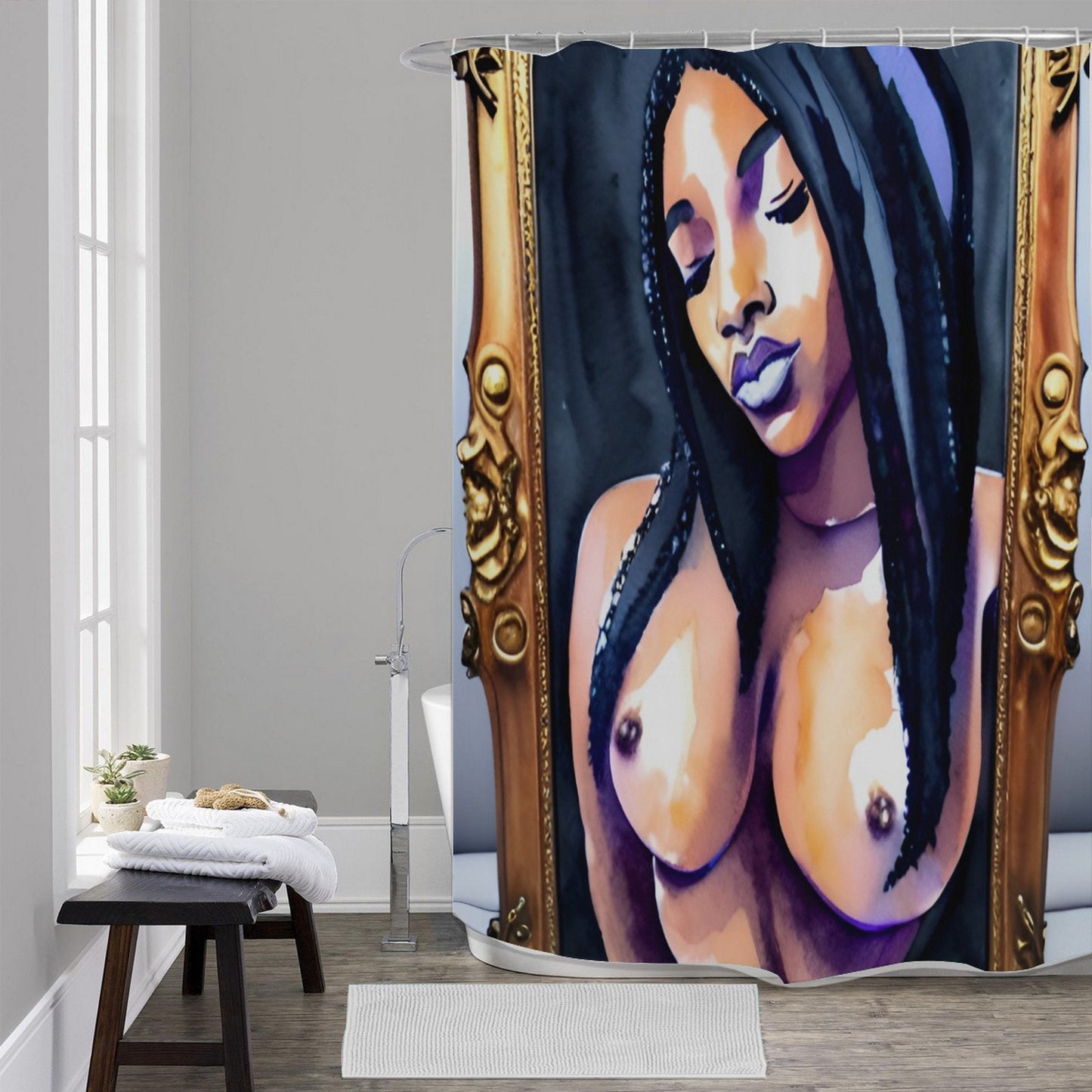 QUEEN OF SPADES art Shower Curtains 4 sizes , qos curtains,qos, queen of spadess, queen of spades decoration