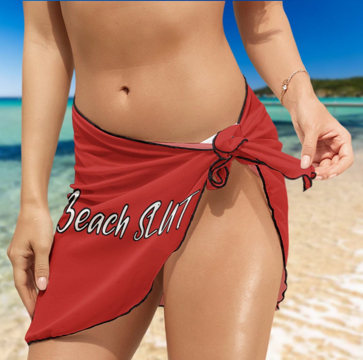 Beach Slut Wrap Skirt – Sexy & Playful Sarong for Hotwives