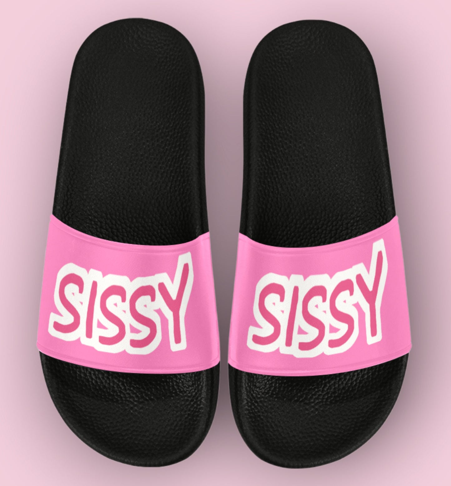 SISSY Cropped Slide Sandals, sissy tong, femboy , Cuckold, sissy girl shoes, slut clothing, ladyboy flip flops, crossdressing