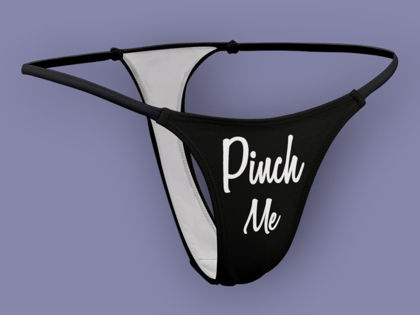 PINCH ME Thong, slut clothing, cuckolding, hotwife panties, slut clothing, naughty  panties?