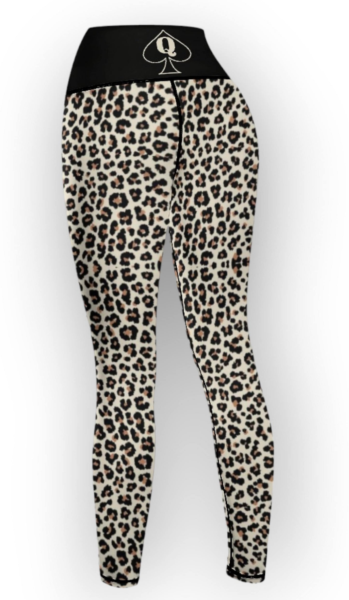 QUEEN OF SPADES snow leopard legging, queen of spades, qos, queen of spades clothing, bbc slut, slut clothing, hotwife, qos clothing