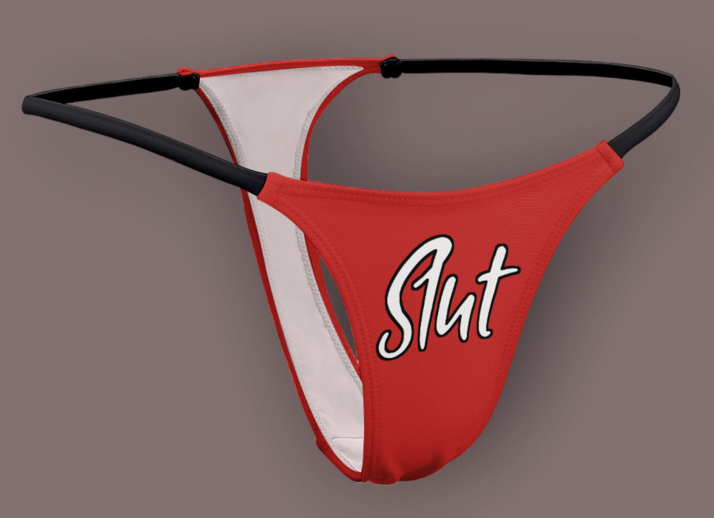 SLUT Thong, slut clothing, cuckolding, hotwife panties, slut clothing, naughty  panties?