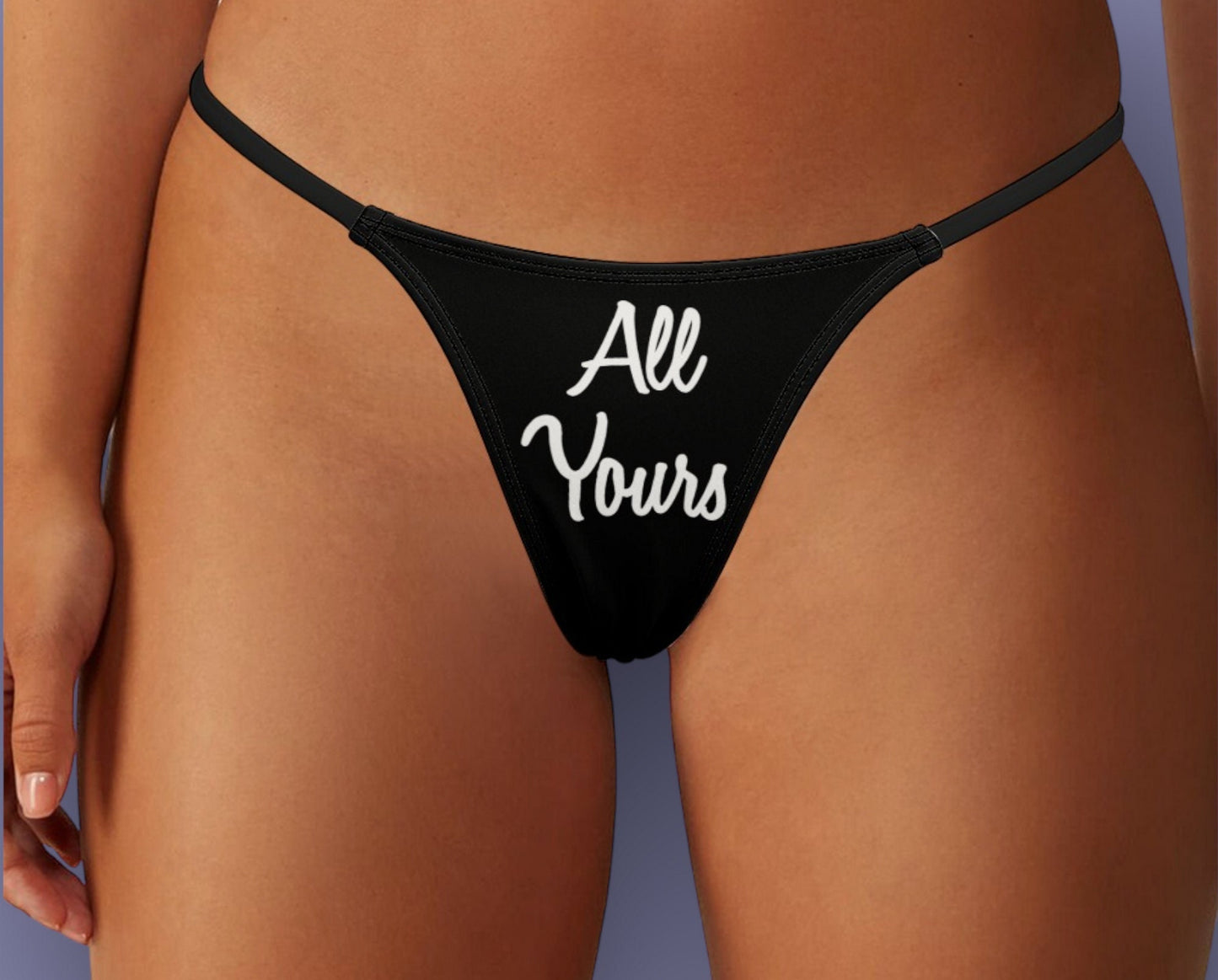 ALL YOURS  Thong, slut clothing, cuckolding, hotwife panties, slut clothing, naughty  panties?