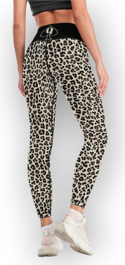 QUEEN OF SPADES snow leopard legging, queen of spades, qos, queen of spades clothing, bbc slut, slut clothing, hotwife, qos clothing