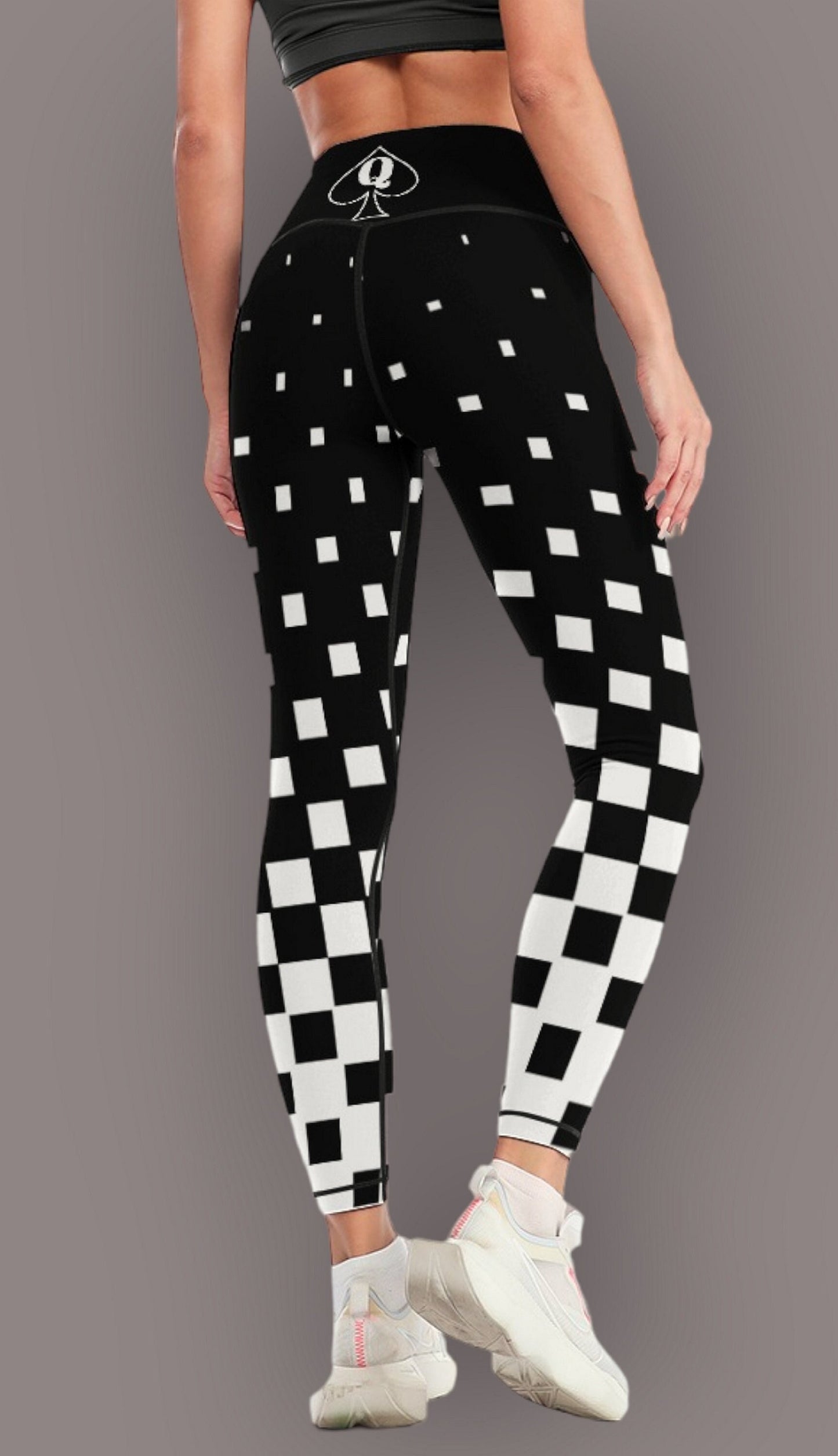 QUEEN OF SPADES cubes legging, queen of spades, qos, queen of spades clothing, bbc slut, slut clothing, hotwife, qos clothing