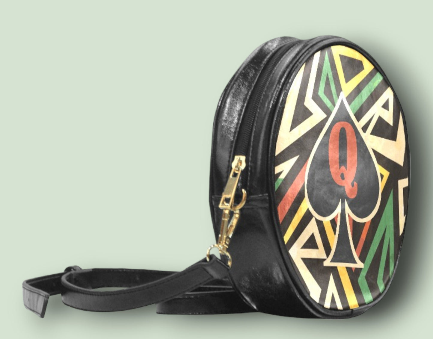 QUEEN OF SPADES African Tribal Handbag, slut clothing, cuckolding, hotwife bag, qos bag, queen of spadess clothing, queen of spades