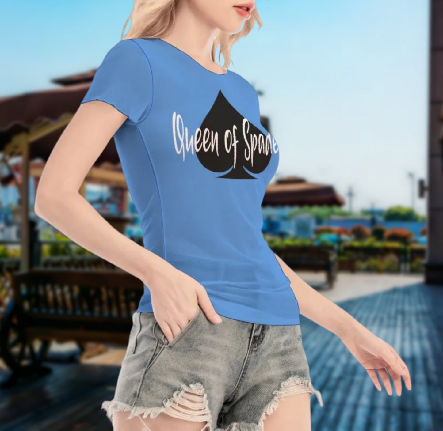 transparent tshirt QUEEN of SPADES, queen off spades tshirt, qos t-shirt,t-shirt bbc, Cuckold Womens t-shirt,, slut clothing