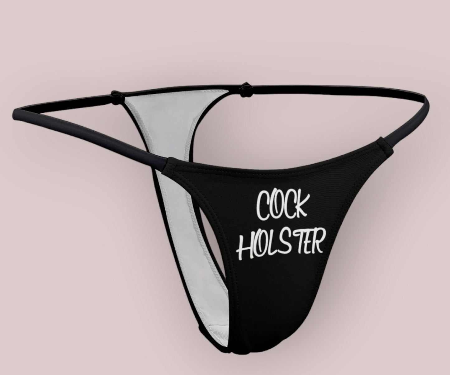 COCK HOSTLER  thong, slut clothing, cuckolding, hotwife panties, slut clothing, naughty  panties.