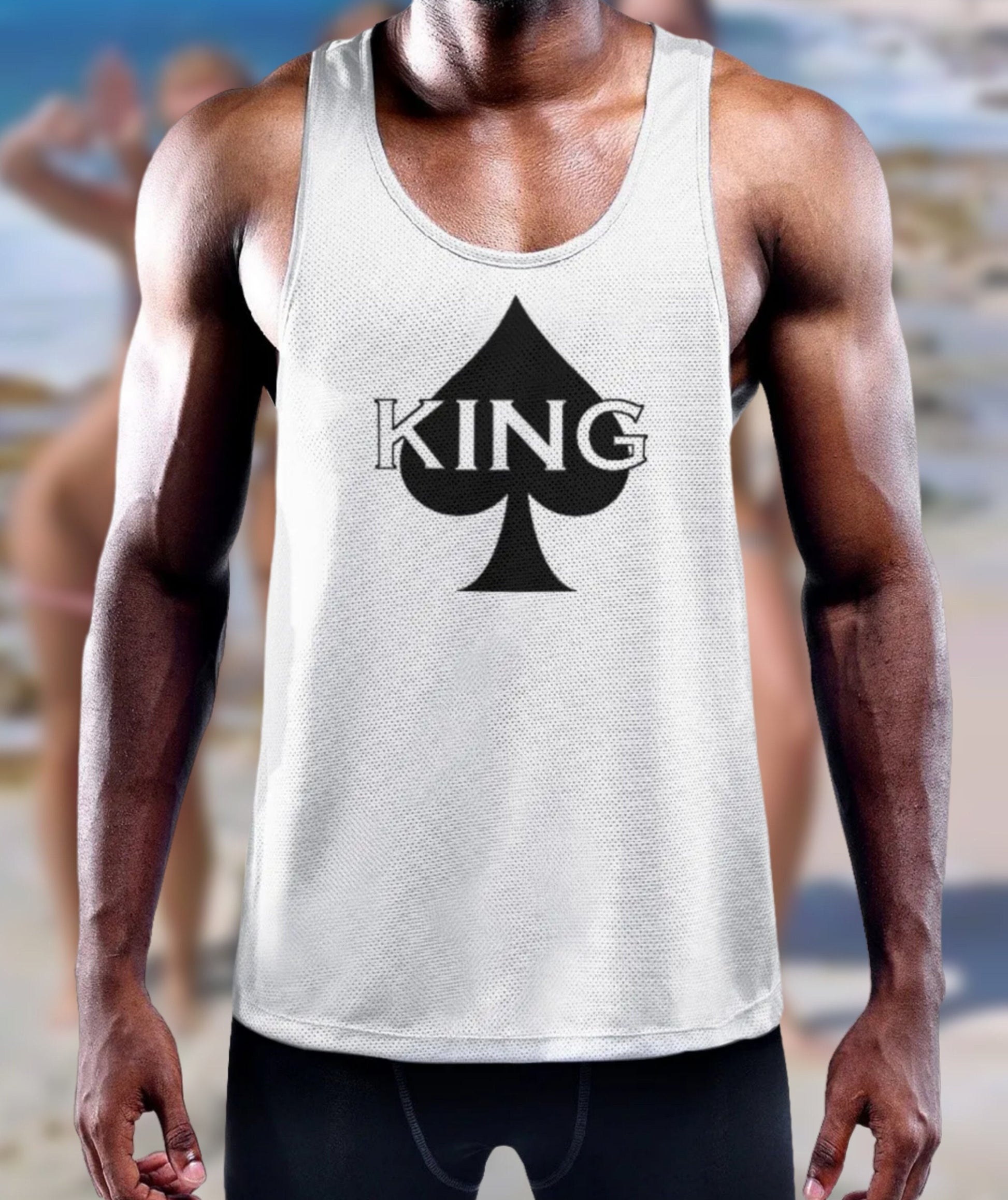 King of Spades Y-Back Muscle Tank – Stylish & Powerful Workout Top